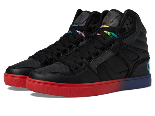 Osiris Mens Clone Skate Shoe Black/Black/Multi 10
