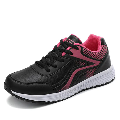 Breathable Flat Sports Shoes for Women - Comfortable Travel