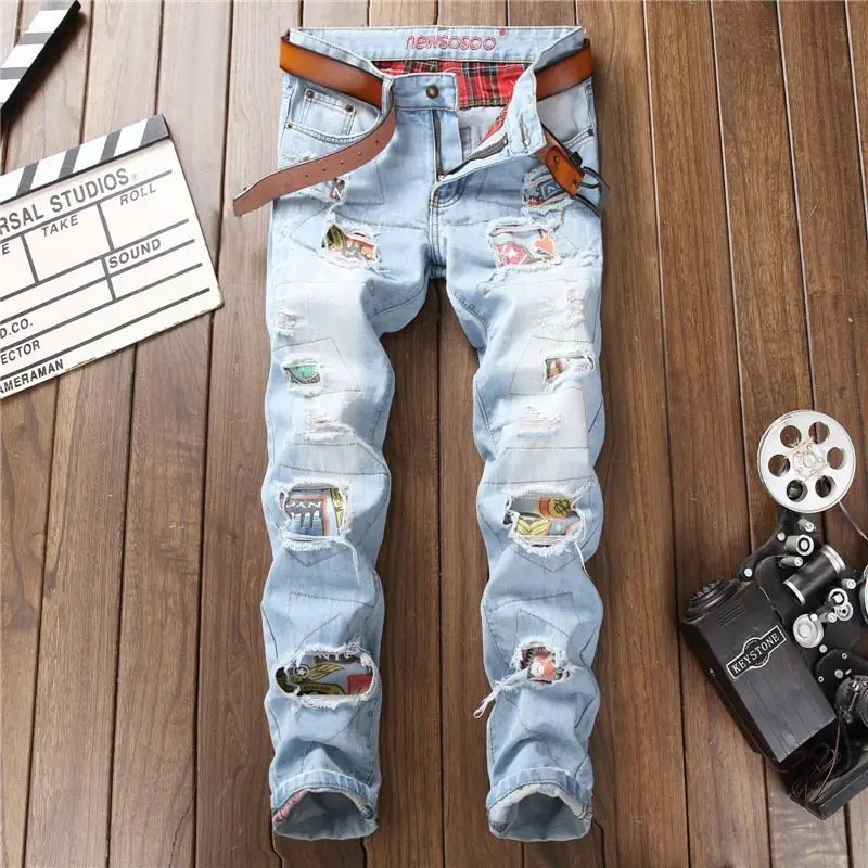 Vintage Straight Fit Men's Jeans