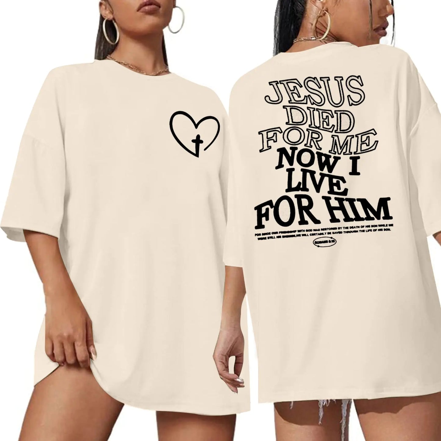 Christian Shirts for Women Bible Verse T-Shirt Faith Religious Gift Tshirt Jesus Inspirational Tee Tops Apricot