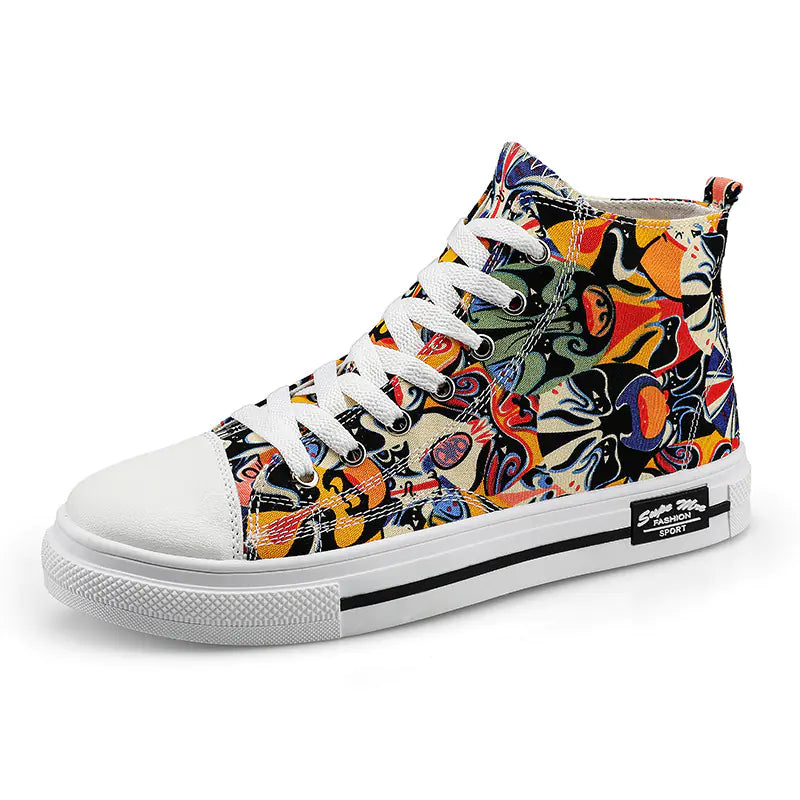 Children's High-Top Canvas Sneakers