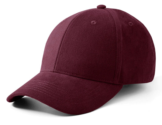 Artexia Baseball Cap 100% Cotton Hats for Men Hats for Women Cooling Performance Womens Baseball Caps Black Baseball (Burgundy)