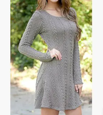 Long Sleeve Sweater, Sweater Dress, Loose Round Neck Sweater