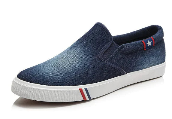 Canvas Slip-On Shoes for Students - Flat Casual Style