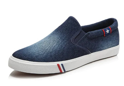 Canvas Slip-On Shoes for Students - Flat Casual Style