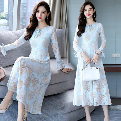 Flowing Stitching Elegant Dress