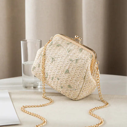 New Summer Woven Lace Shoulder Bag for Women