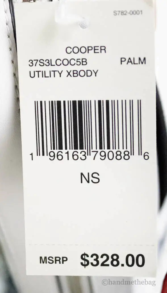 תיק צד קטן לבן של מייקל קורס דגם Cooper של Michael Kors