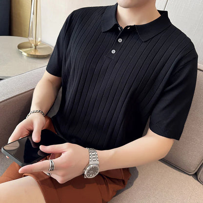 Men's Casual Lapel Polo T-shirt