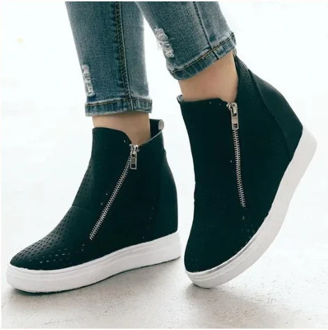 נעלי נשים חדשות 2019 עם בוהן עגולה וחלולות