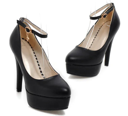 Elegant High Heeled Waterproof Club Shoes for Women