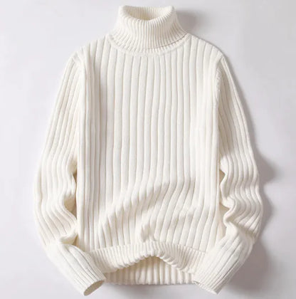 Unisex Striped Turtleneck Sweater