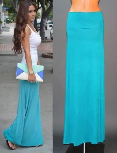 Candy-Colored Casual Sheath Skirt