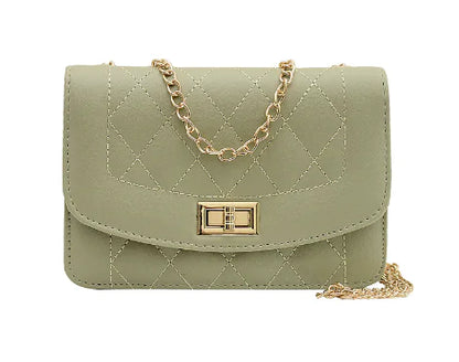 Chanel Style Diamond Chain Crossbody Bag for Women