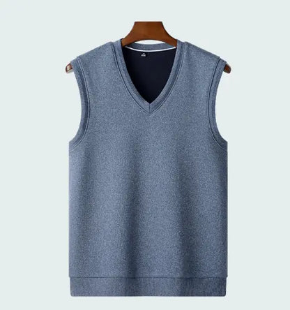 Men's Sleeveless Casual Knitted Sweater Pullover Vest