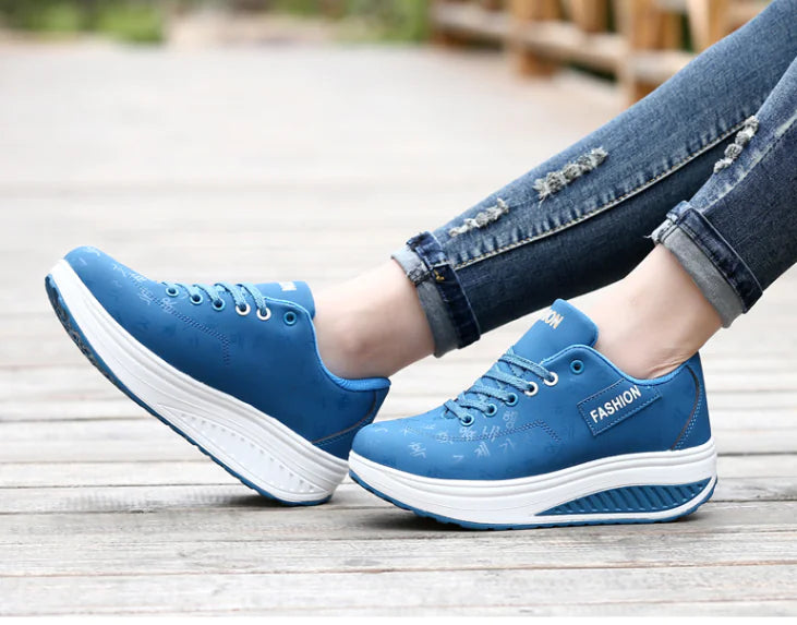 Thick-Soled Rocking Shoes for Casual Sports and Travel