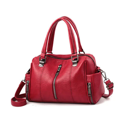 Trendy Color-Block Women's Tote Bag with Wide Strap