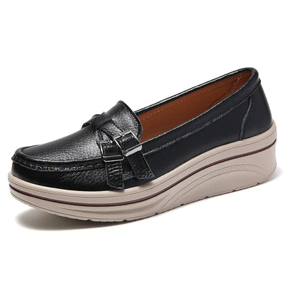 Casual Thick Sole Wedge Slip-On Shoes for Women
