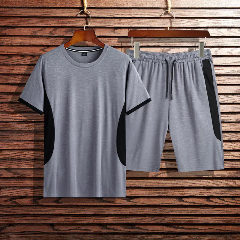 Men's Short Sleeve Sports T-shirt Set