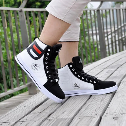 Trendy High-Top Men's Casual Sports Shoes, Korean Style