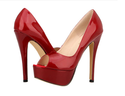 New Summer Autumn Nude Color High Heel Bridal Shoes