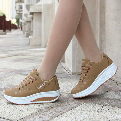 Thick-Soled Rocking Shoes for Casual Sports and Travel