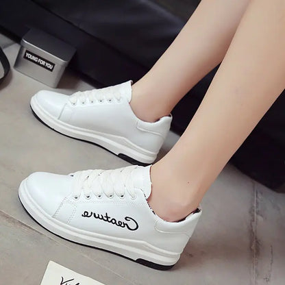 White Sneakers, Flat Shoes for Students