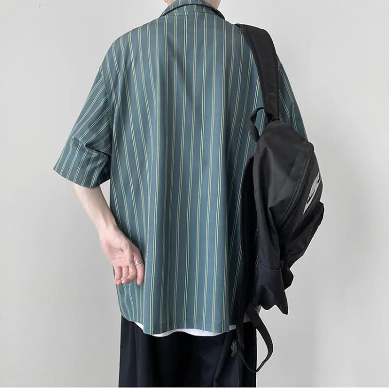 Men's Casual Retro Street Cotton Polyester Shirt