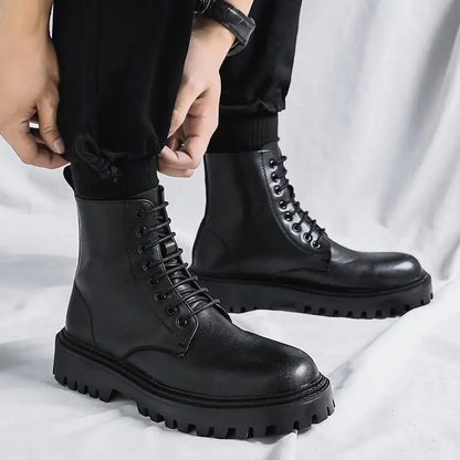 Men's New High-Top Leather Boots