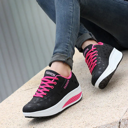 Thick-Soled Rocking Shoes for Casual Sports and Travel