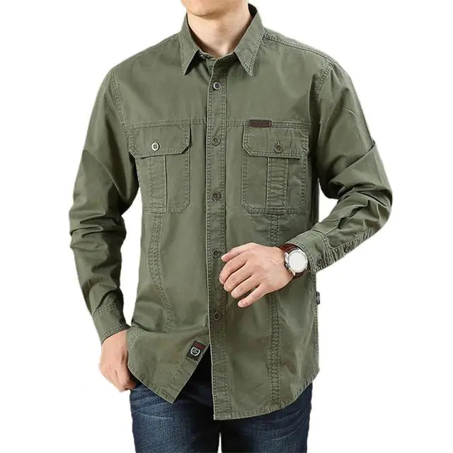Men's Fashion Long Sleeve Casual Shirt for Daily Wear