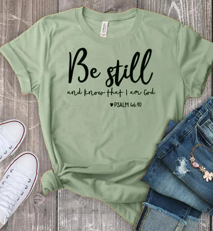 Letter T English Short Sleeve T-Shirt