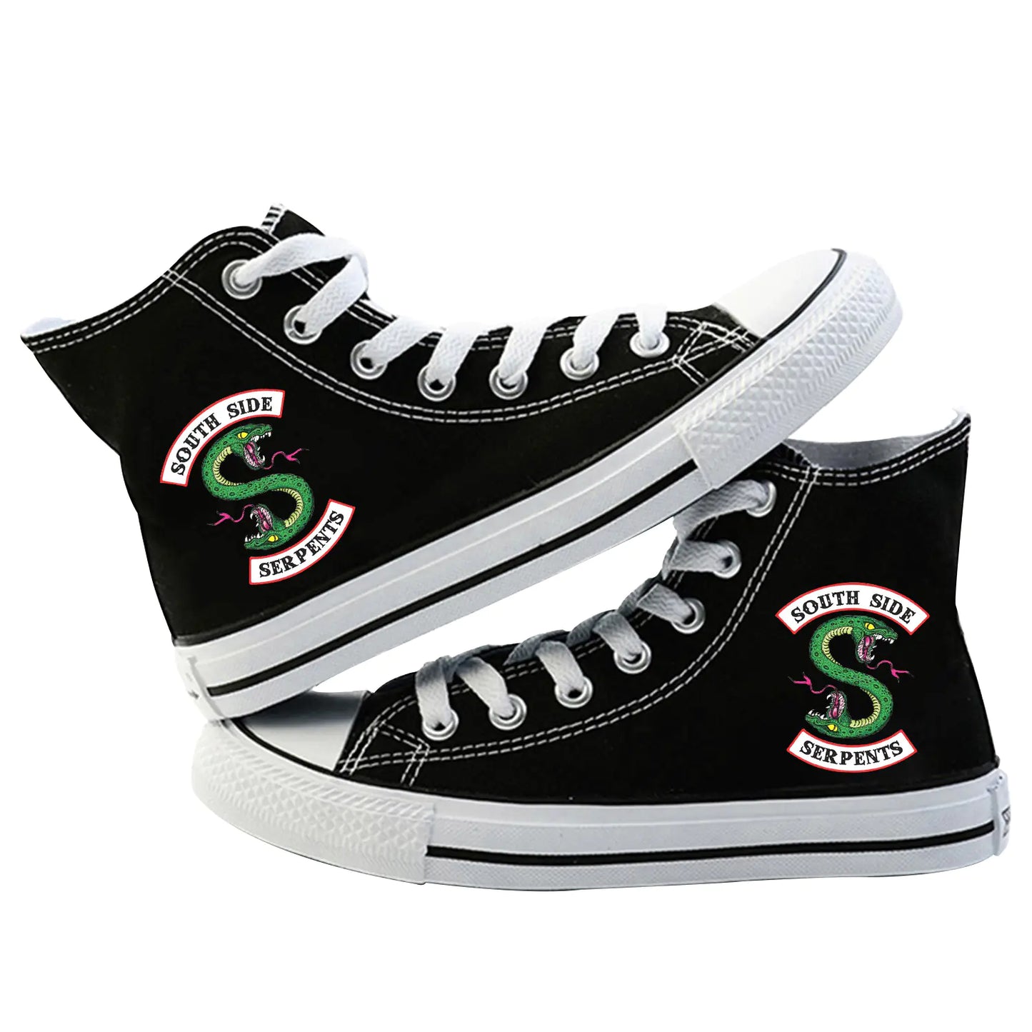 Men's Canvas High-Top Shoes - South Side Serpents Series