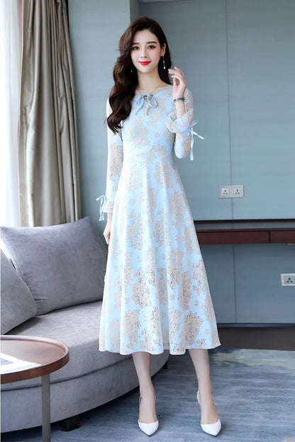 Flowing Stitching Elegant Dress