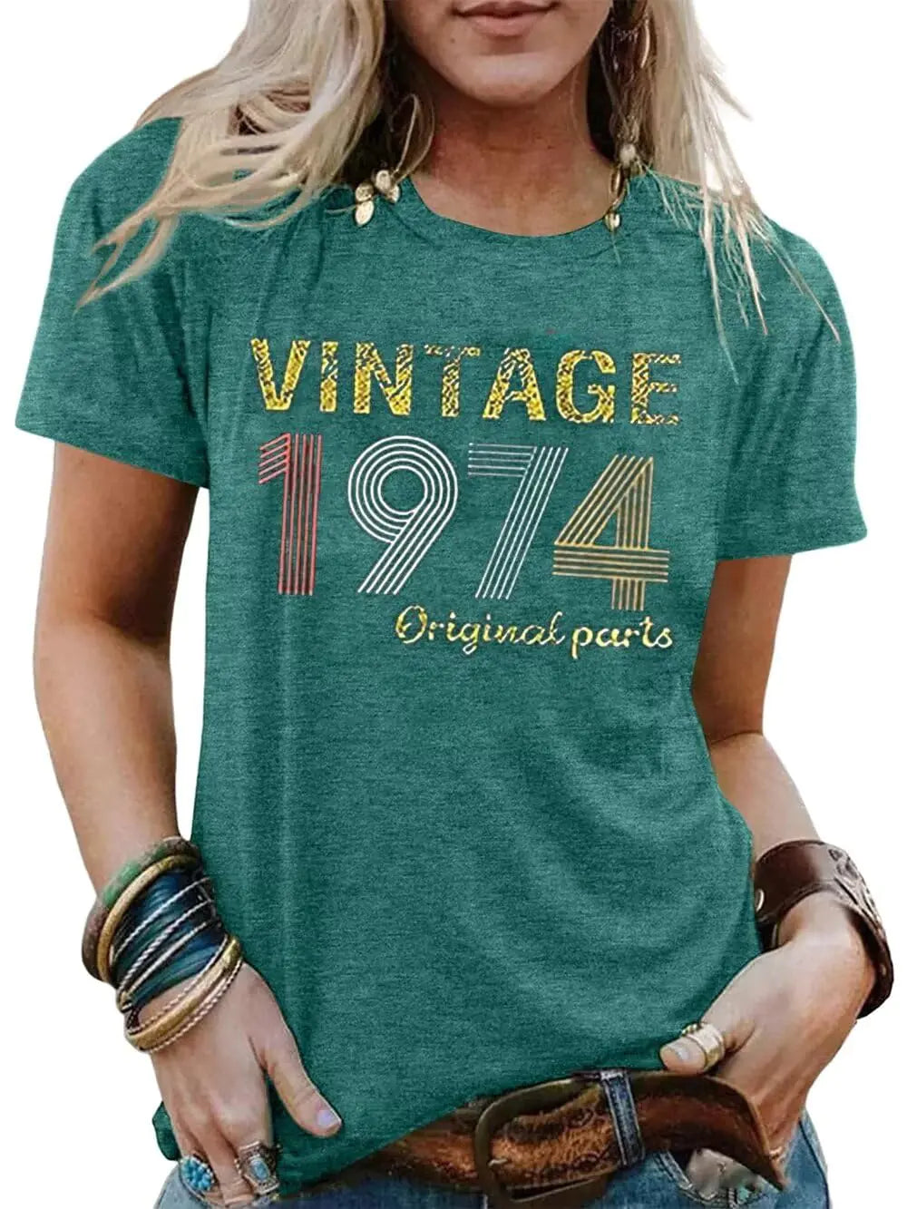 Vintage 1974 Classic Tee for Women - 50th Birthday Edition