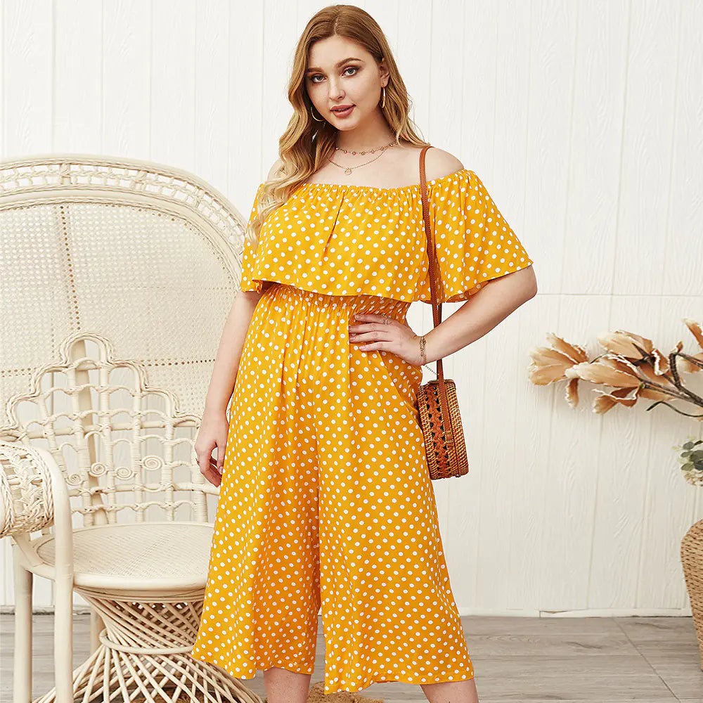 Plus Size Women's Loose Summer Jumpsuit Dress