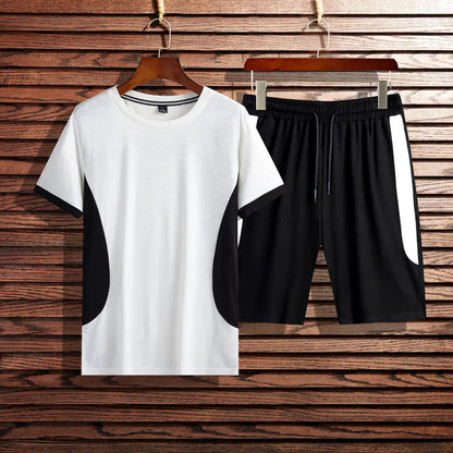 Men's Short Sleeve Sports T-shirt Set