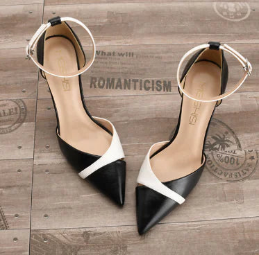 New Women's Pointed Toe High Heel Shoes with Buckle