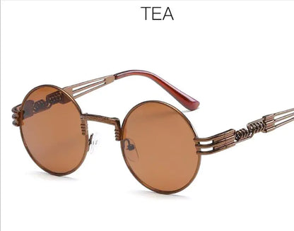 משקפי שמש עגולים עם מסגרת אביב - משקפי שמש ממתכת